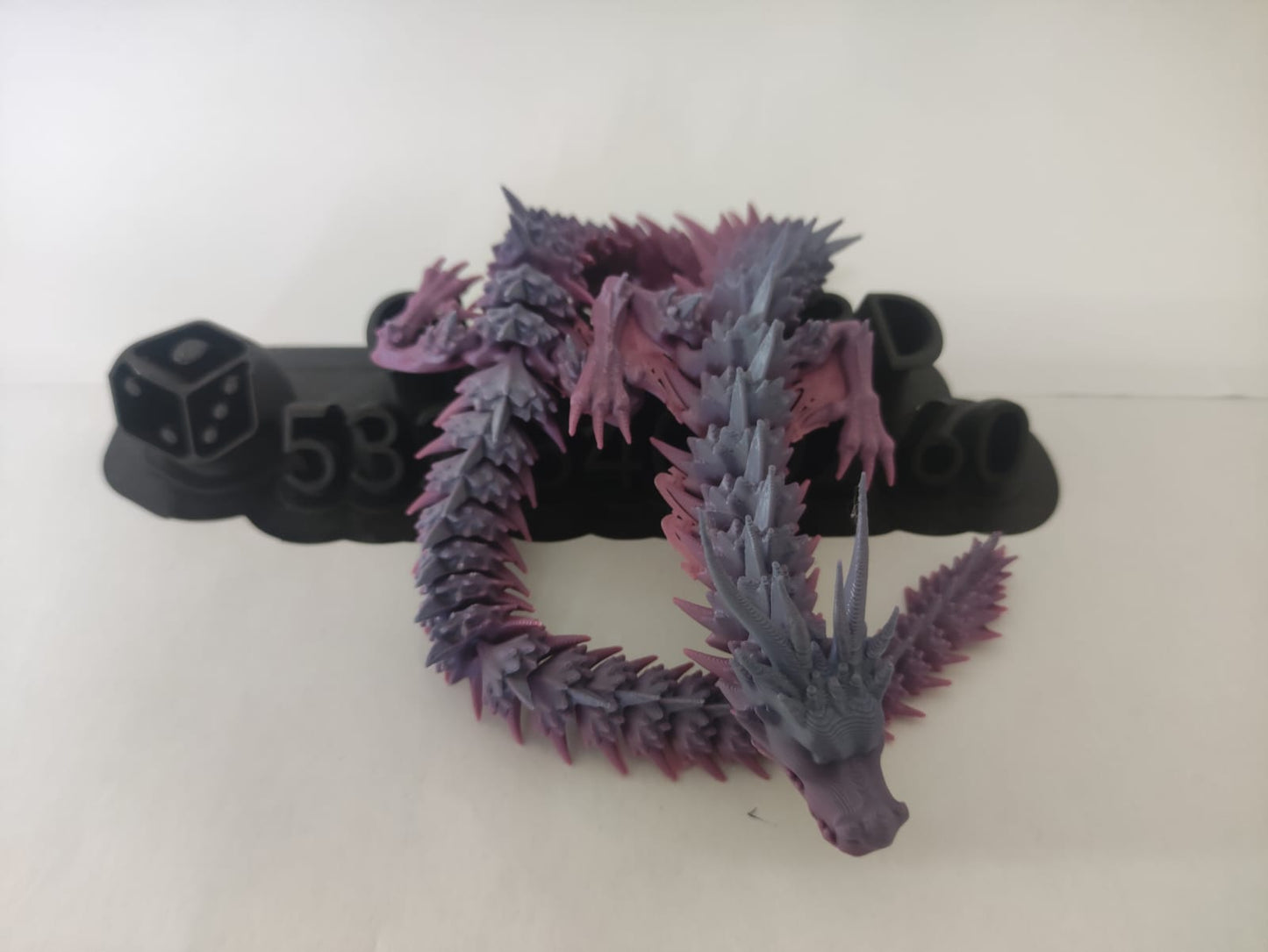 Esnek Spiral Ejderha Figürü – 3D Baskı Dekoratif Model