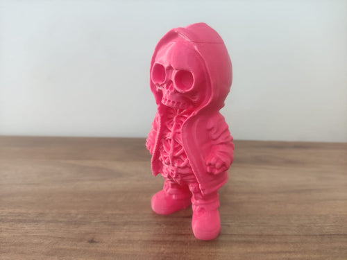 Pembe İskeletor Figürlü Raf Süsü – Karakterli ve Farklı Bir Dokunuş (13 cm)