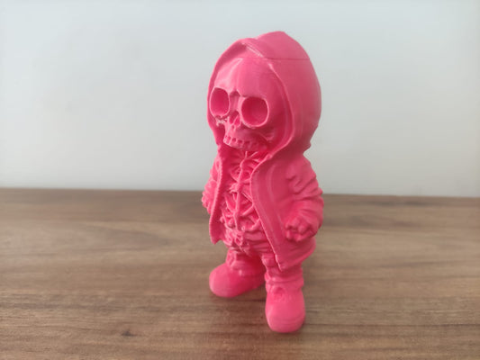 Pembe İskeletor Figürlü Raf Süsü – Karakterli ve Farklı Bir Dokunuş (13 cm)