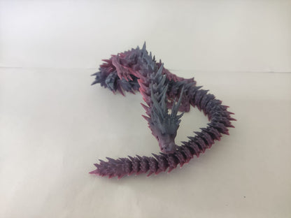 Esnek Spiral Ejderha Figürü – 3D Baskı Dekoratif Model